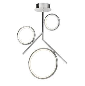 Olimpia Polished Chrome Ceiling Lights Mantra Semi Flush Fittings